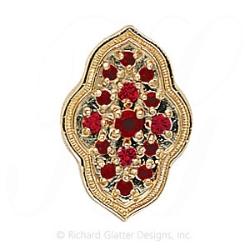 GS047 G - 14 Karat Gold Garnet Slide 